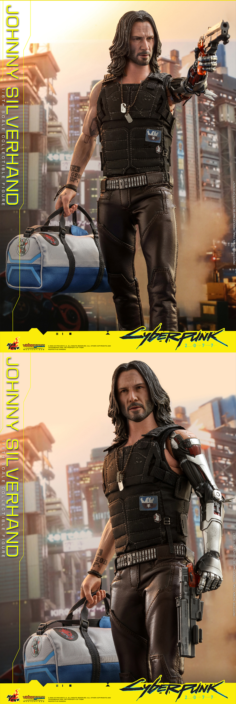 Hottoys《赛博朋克2077》1/6银手·强尼 售价1780元