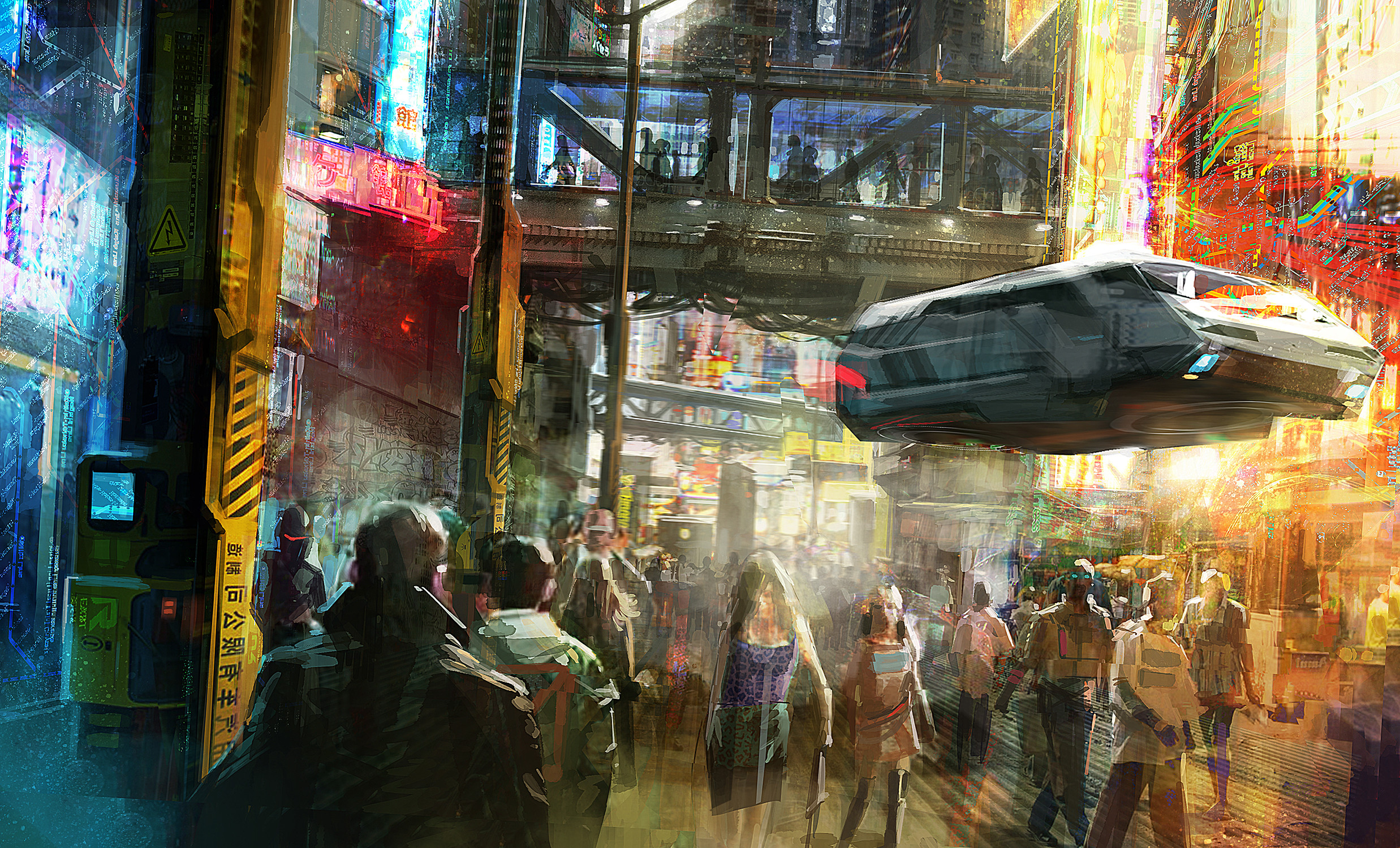 《赛博朋克2077》预制阶段角色概念图 机甲酷炫