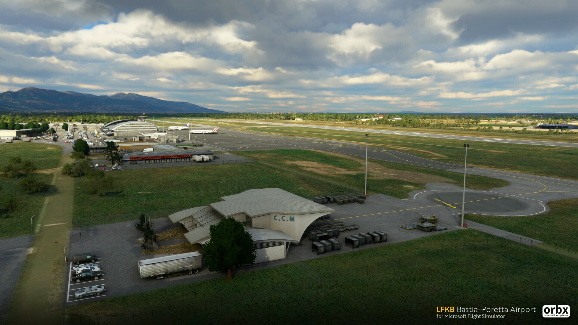 Orbx为《微软飞行模拟》推出巴斯蒂亚机场插件包