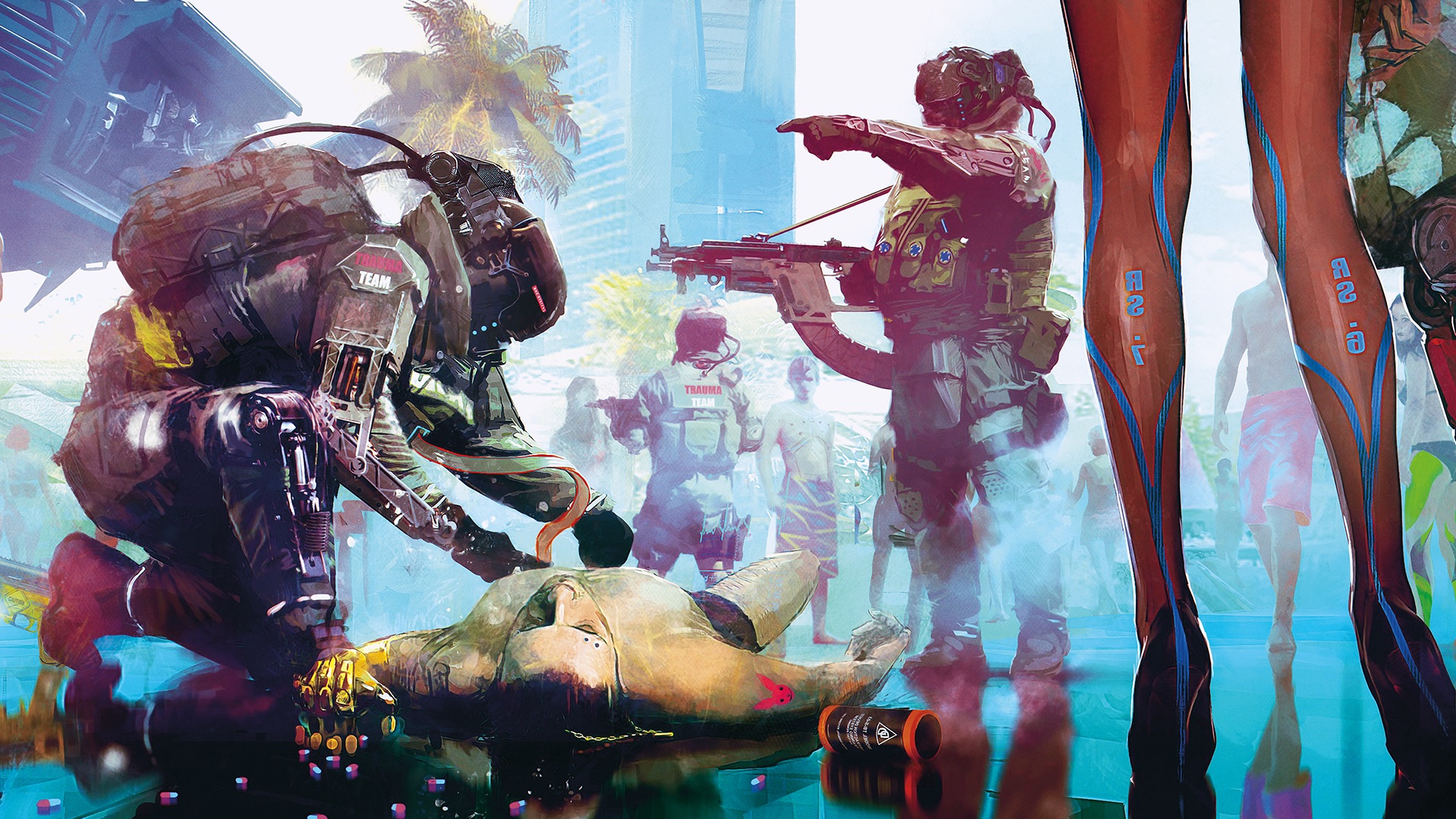 《赛博朋克2077》概念艺术图赏 未来世界视觉盛宴