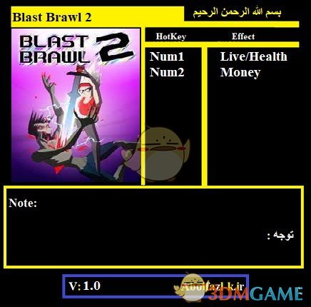 《爆炸斗殴2》v1.0无限生命金钱修改器[Abolfazl]