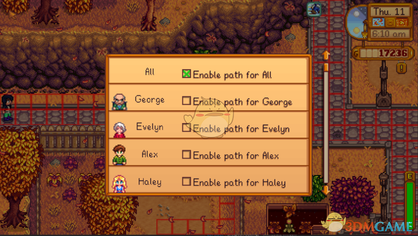 《星露谷物语》NPC位置指示器MOD