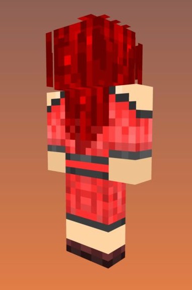 《我的世界》红发古装少女皮肤MOD