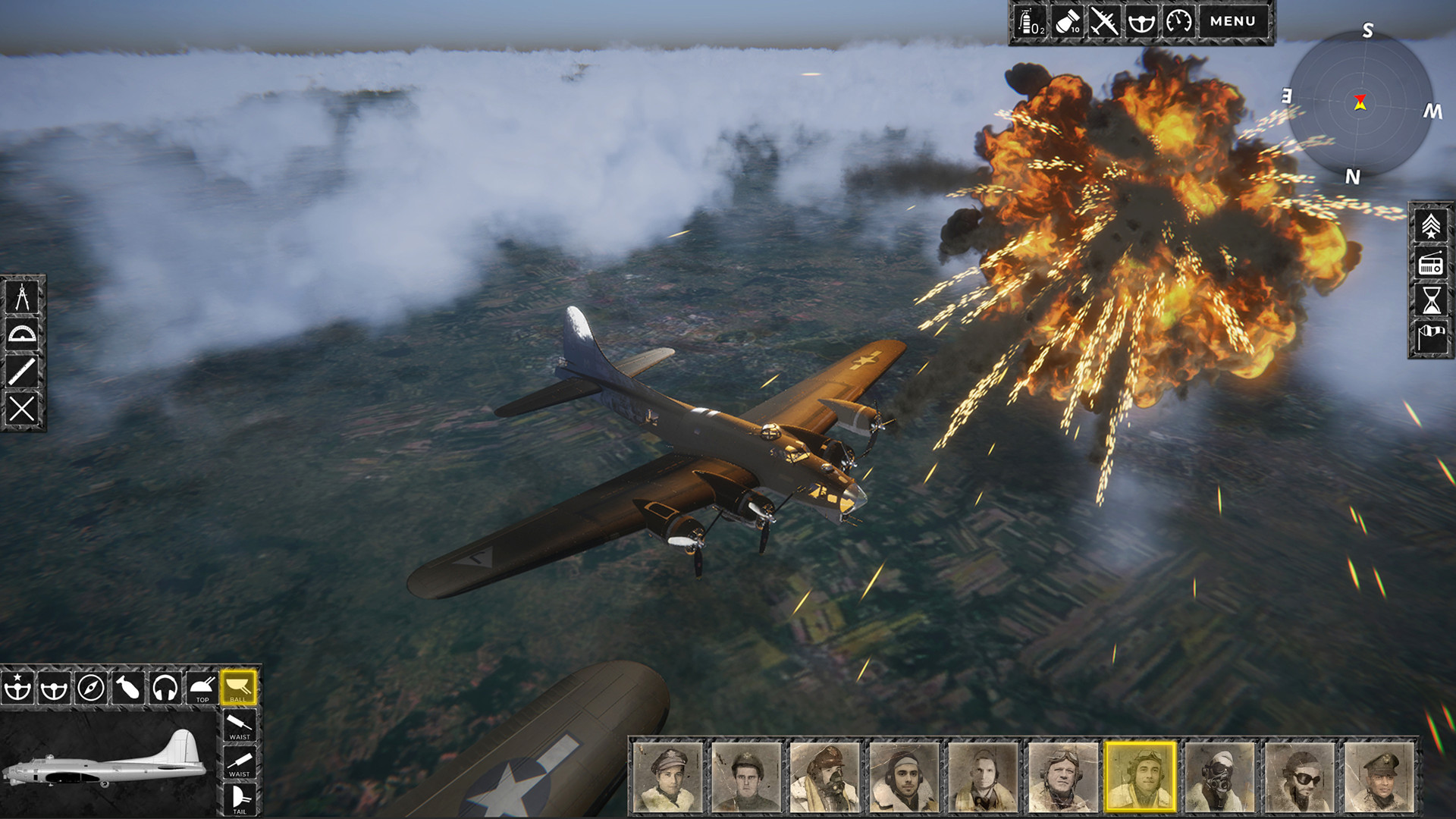 轰炸机模拟游戏《B-17中队》确认登陆steam平台
