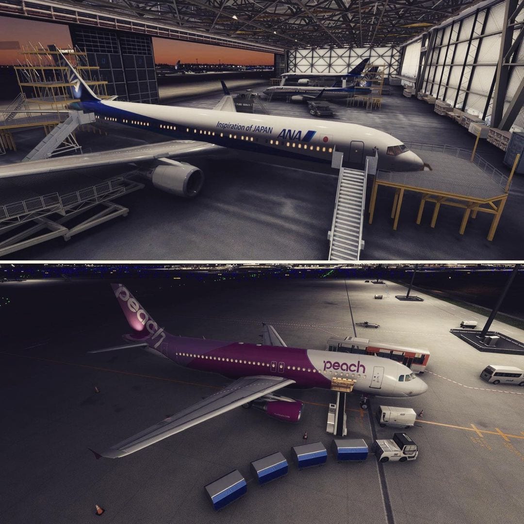 《微软飞行模拟》新一批展示图：东京成田国际机场
