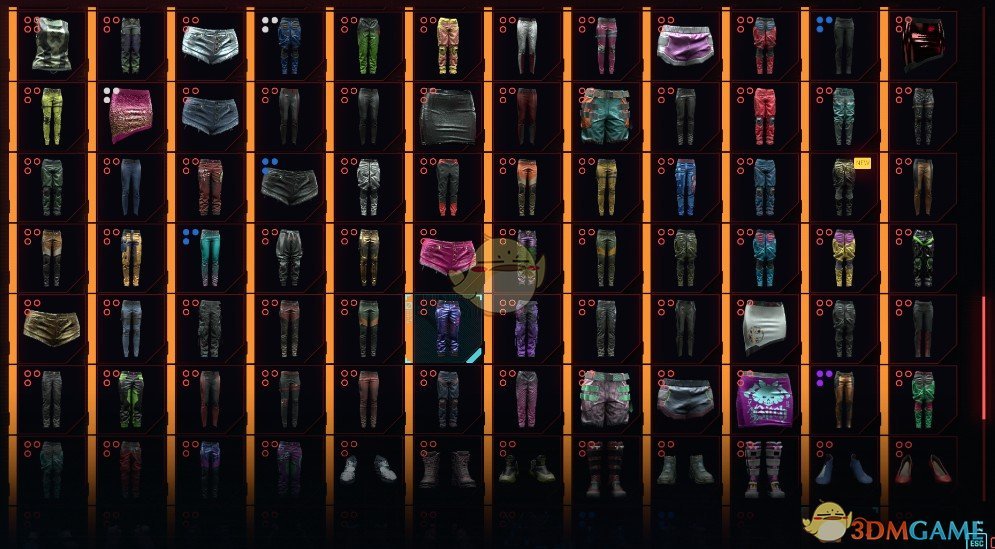 《赛博朋克2077》女V的衣柜存档