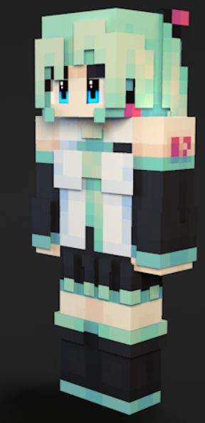 《我的世界》高质量初音皮肤MOD