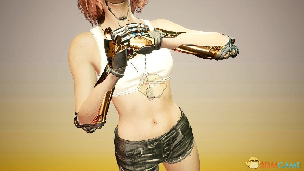 《赛博朋克2077》瓦伦迪诺金色机械手臂MOD