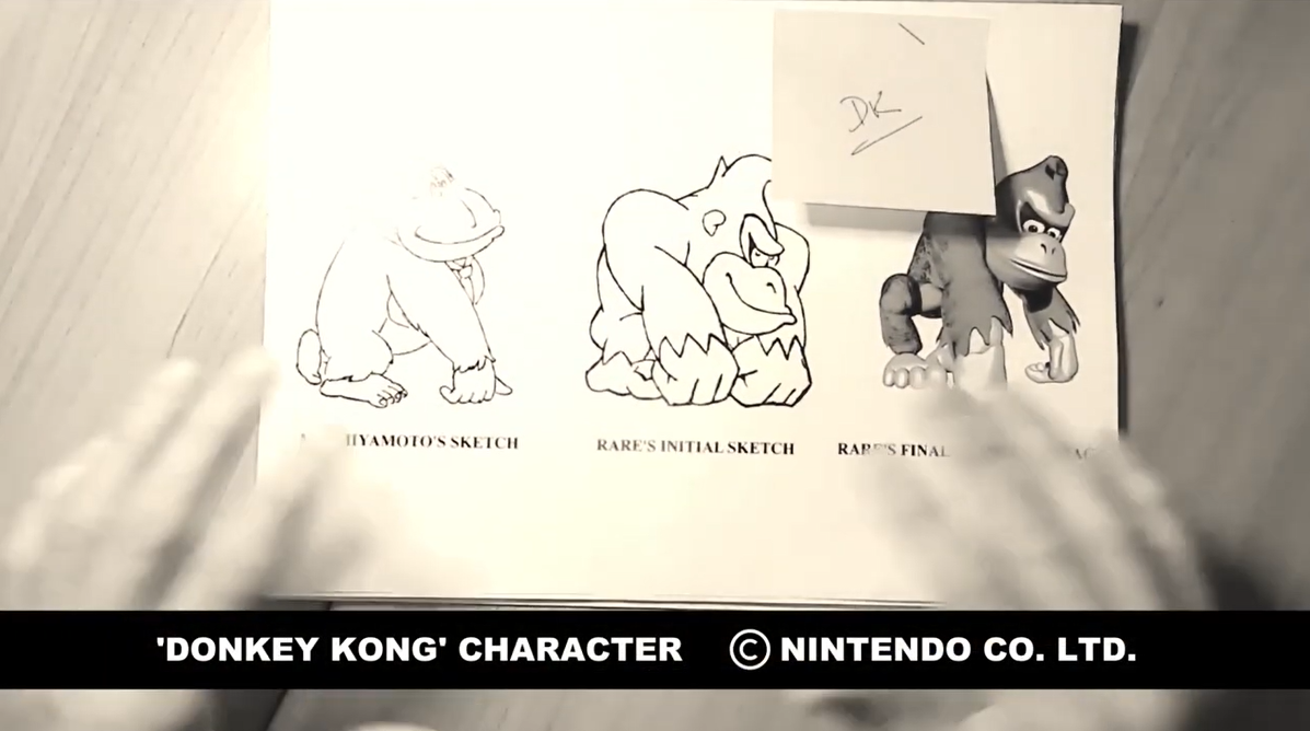 原设计师展示任天堂《超级大金刚》原始设计草图