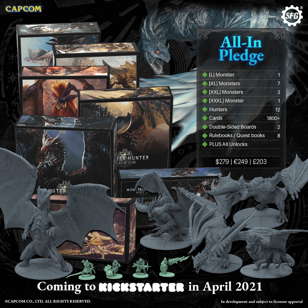《怪物猎人：世界》桌游4月启动众筹项目