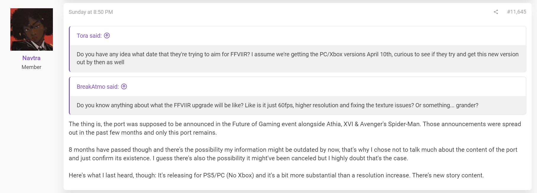 传《最终幻想7：重制版》PC/PS5版会有新剧情 没有Xbox版