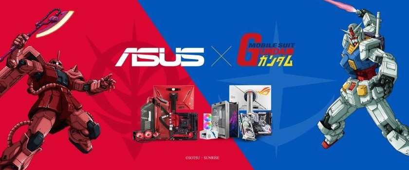 华硕日本联动《高达》推游戏PC  6种配件2月26日发售