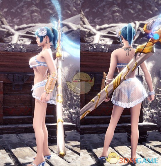 《怪物猎人：世界》薄纱紧身泳装MOD