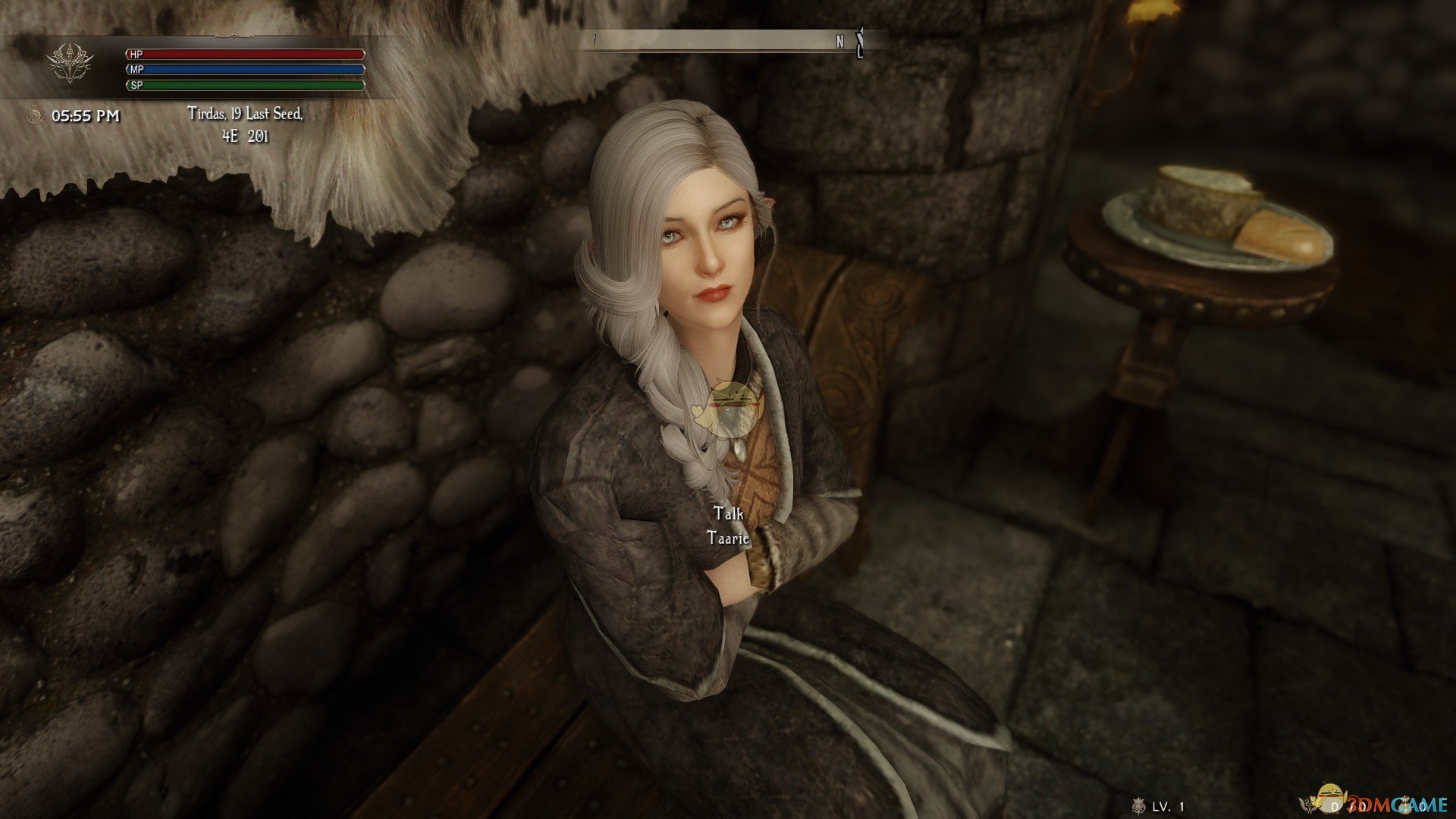 《上古卷轴5：天际》Bonnie白发女性随从MOD