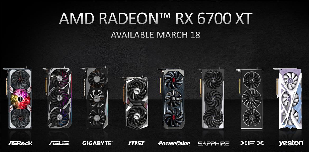 RX 6700XT正式公布：3月18日开卖 国内起价3699元