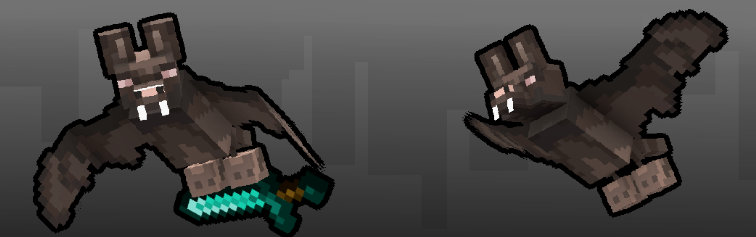 《我的世界》兔牙蝙蝠MOD