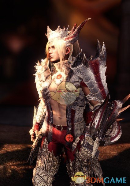 《怪物猎人：世界》白色黑龙赤膊套装MOD