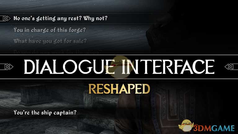 《上古卷轴5：天际重置版》对话界面美化MOD