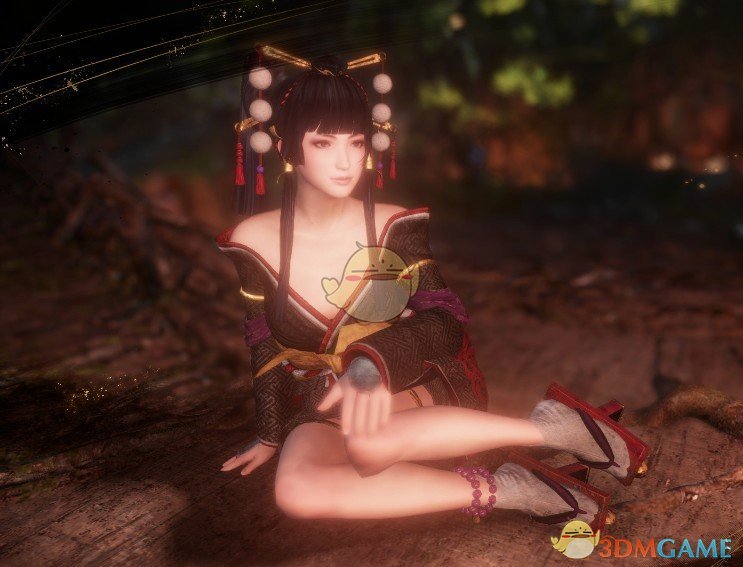 《仁王2》女天狗服装迷你裙去除面纱MOD