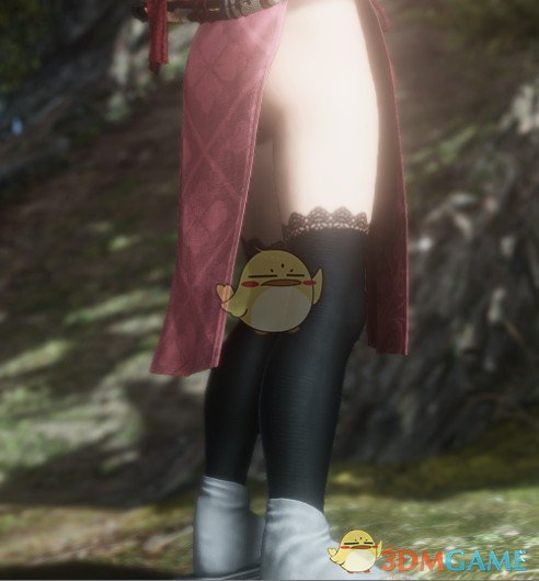 《仁王2》蕾丝边黑色过膝袜MOD