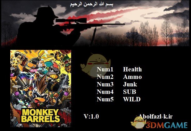 《猴子桶战》v1.0五项修改器[Abolfazl]