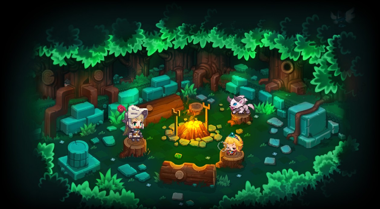 《Wallpaper Engine》守护者传说营地像素风动态壁纸