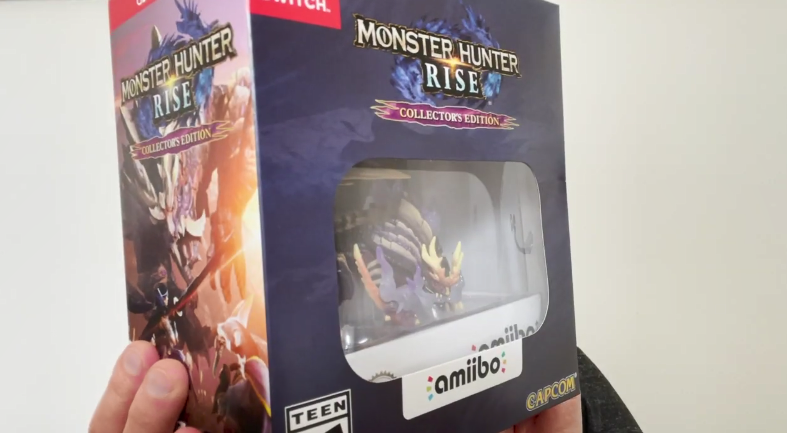 任天堂今日分享《怪物猎人：崛起》收藏版开箱展示