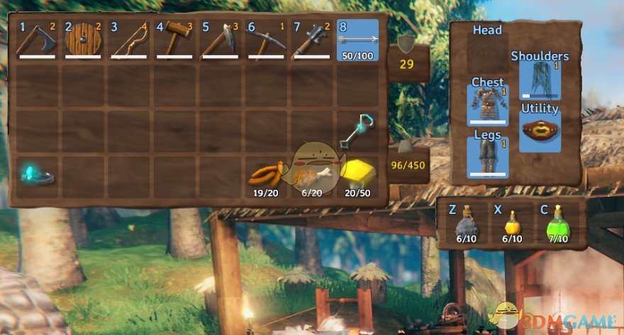 《Valheim：英灵神殿》装备专用栏和新的快捷栏MOD