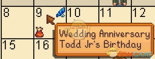 《星露谷物语》结婚纪念日和孩子生日MOD