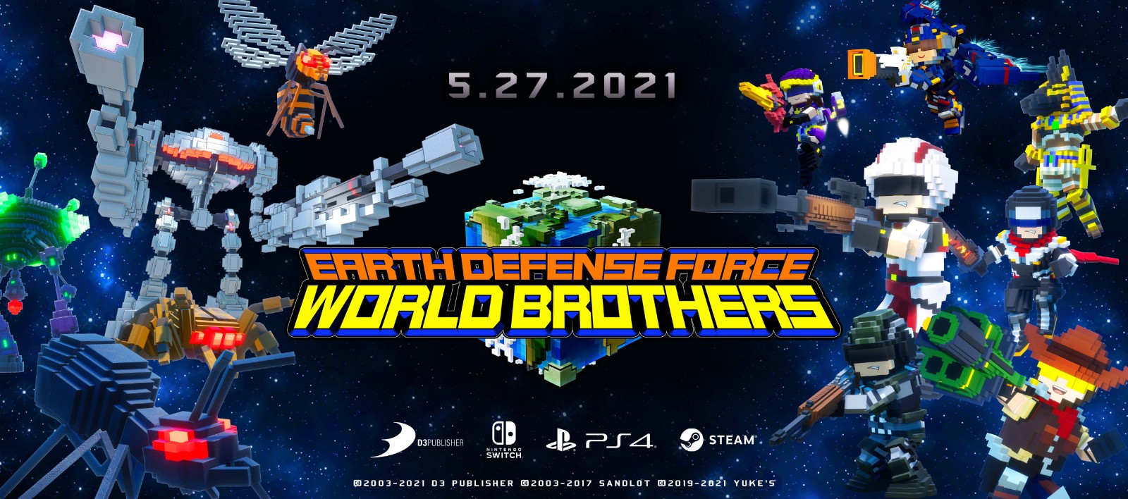 《地球防卫军：世界兄弟》宣布登陆PC 5月27日发售