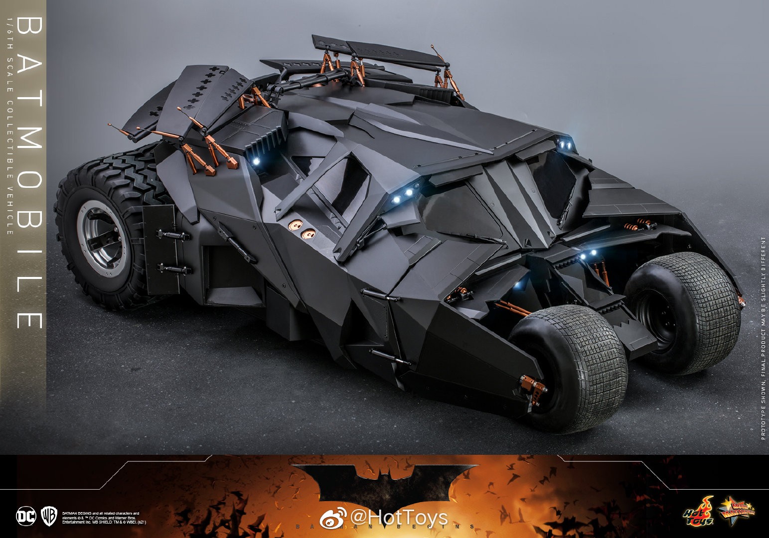 Hottoys诺兰版蝙蝠车1/6模型 售价3980元