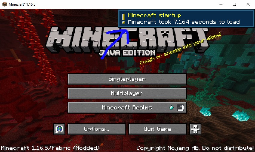 《我的世界》1.17.1加载时长显示MOD