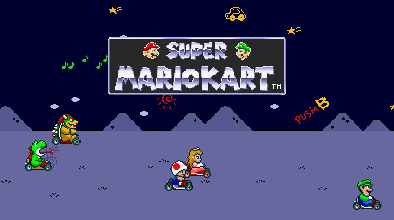 《Wallpaper Engine》马利欧赛车标题动态壁纸