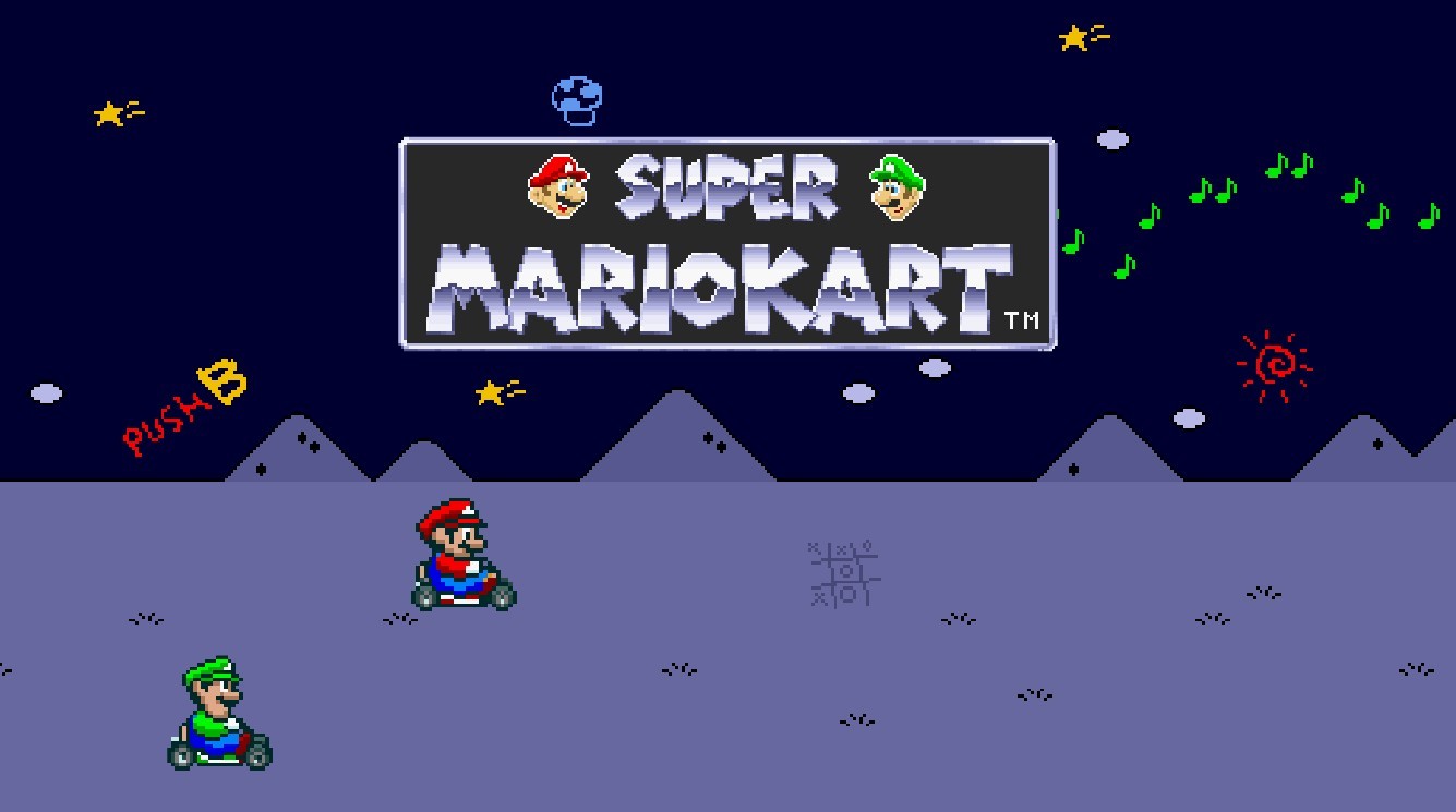 《Wallpaper Engine》马利欧赛车标题动态壁纸