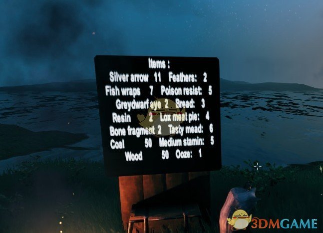《Valheim：英灵神殿》路标牌提示箱子物品及数量MOD