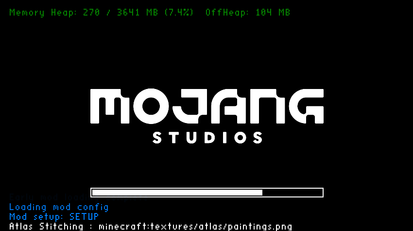 《我的世界》1.16.5黑白风格启动界面MOD