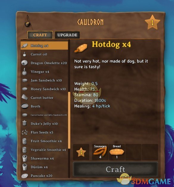 《Valheim：英灵神殿》大厨菜谱MOD