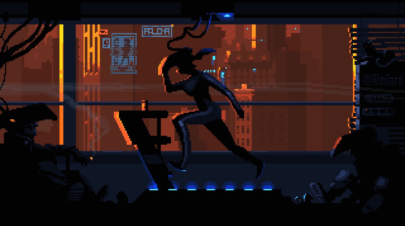 《Wallpaper Engine》赛博朋克机器控制健身像素风动态壁纸