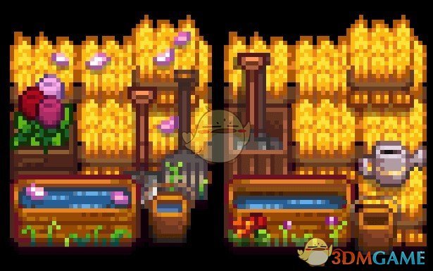 《星露谷物语》可建造的季节性干草堆MOD