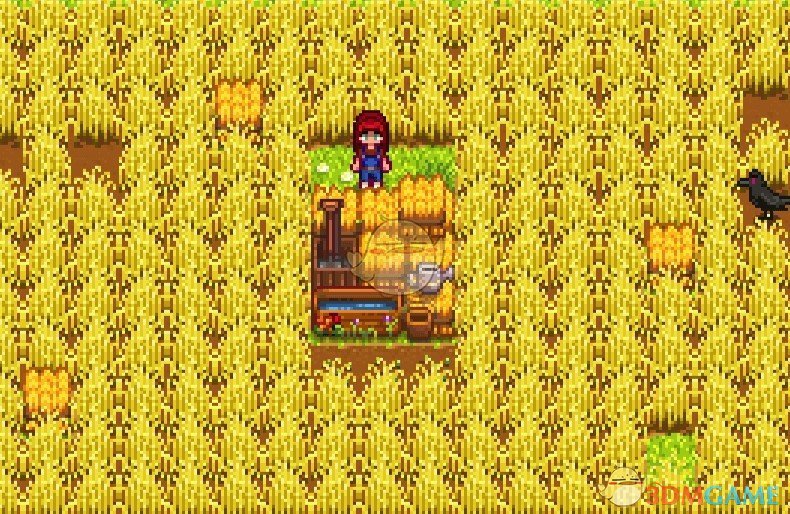 《星露谷物语》可建造的季节性干草堆MOD