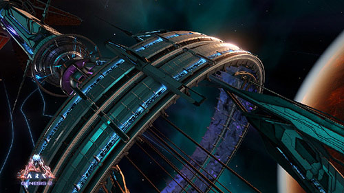《方舟：生存进化》曝光新DLC创世飞船地图和四大生物群落