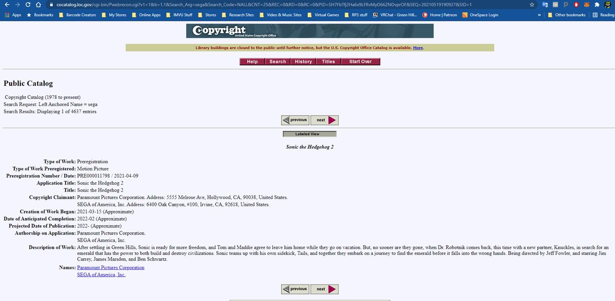 电影《刺猬索尼克2》剧情通过版权注册网站泄露 塔尔斯和纳克鲁斯登场