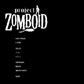 《僵尸毁灭工程》黑色主菜单背景MOD