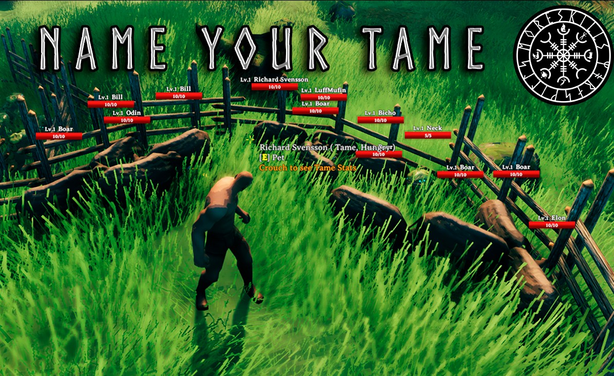 《Valheim：英灵神殿》重命名驯化动物MOD