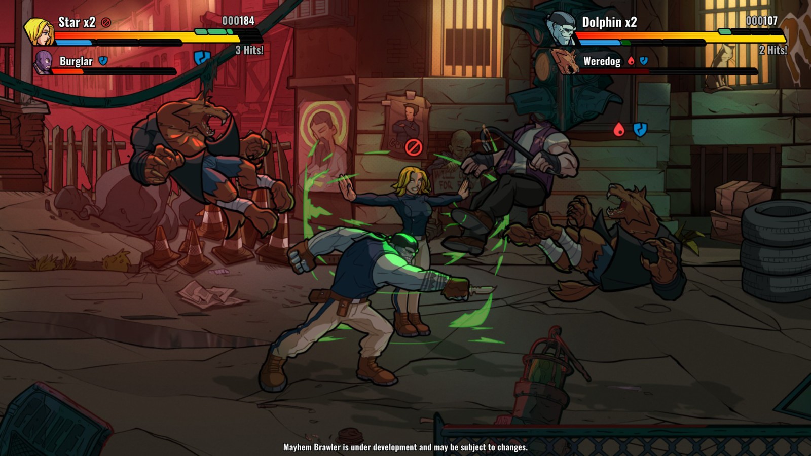 街机风清版动作《Mayhem Brawler》8月18日发售 多平台、支持中文