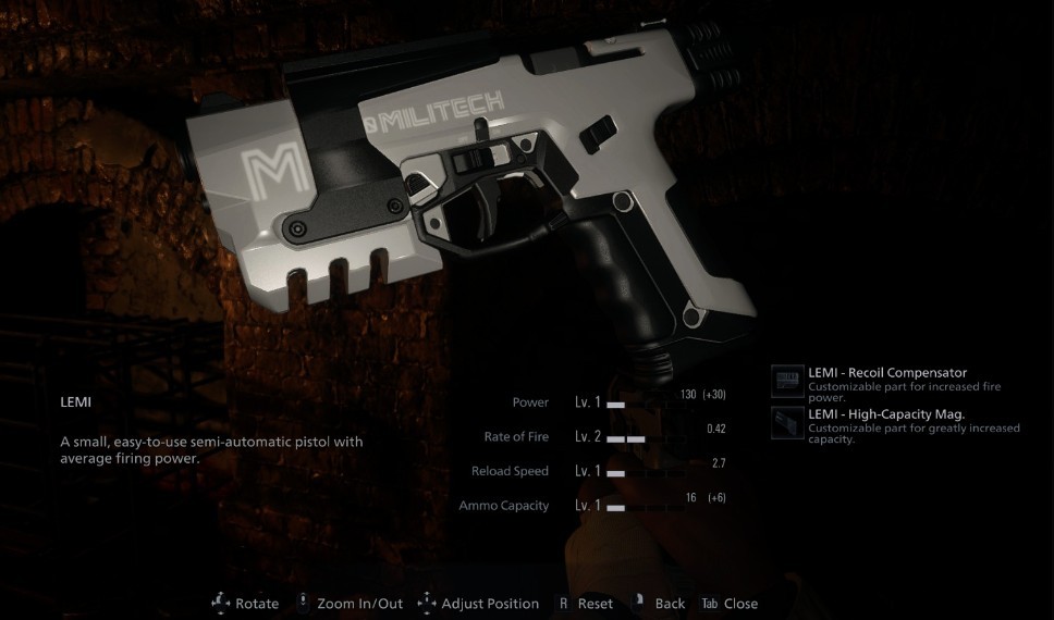 《生化危机8》赛博朋克2077列克星敦手枪MOD