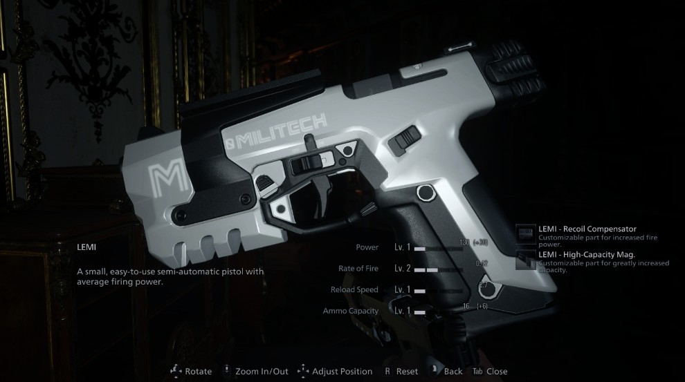 《生化危机8》赛博朋克2077列克星敦手枪MOD