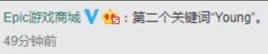 Epic暗示喜加一关键词：Pony Riot Curse和Young