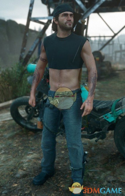 《往日不再》黑色短背心上衣MOD