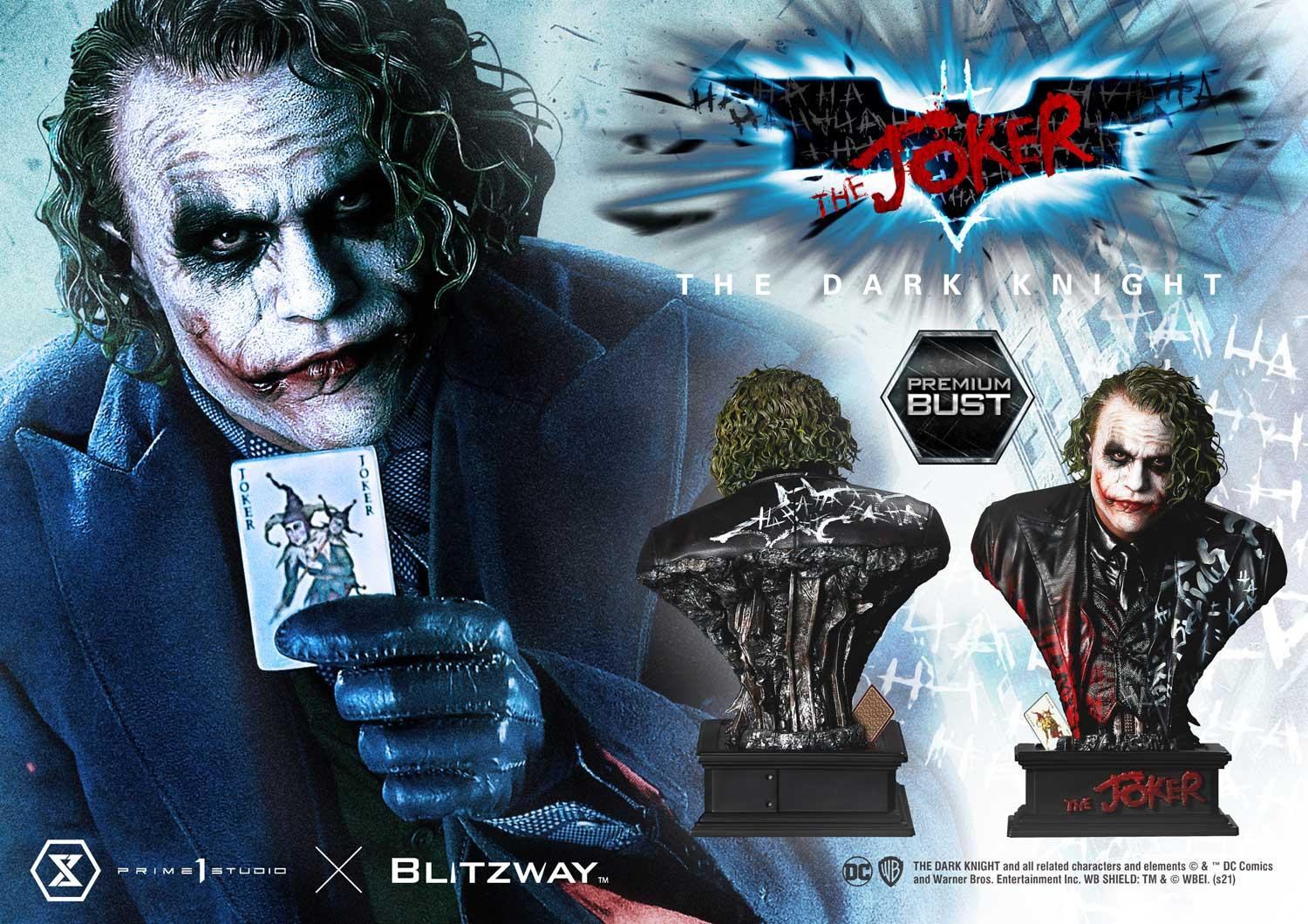 P1S《蝙蝠侠：黑暗骑士》小丑1/3胸像 售价299美元